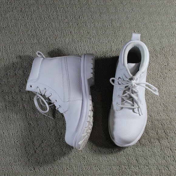 Unisex Fila Edgewater 6 Inches White Lug Sole Boots Grunge Y2K Hiking - Picture 1 of 7